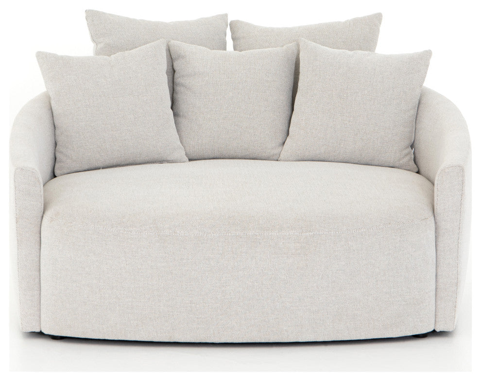 Chloe Media Lounger-Delta Bisque