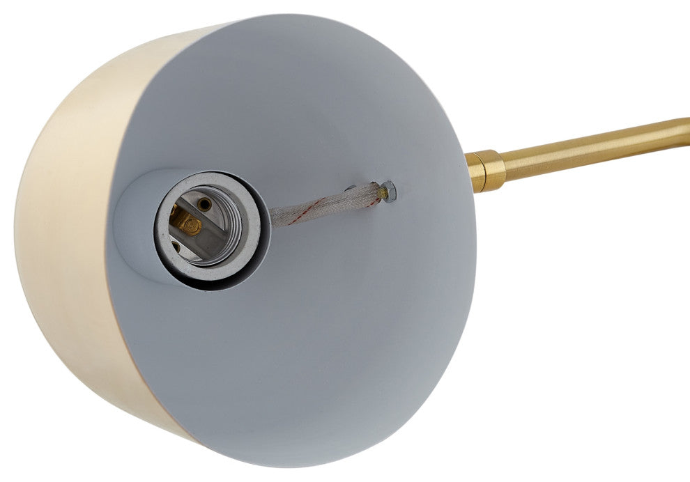 Inspired Home Brilynn Table Lamp, Marble Stone Base, Brass