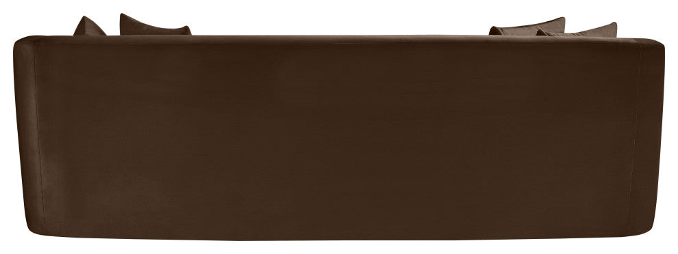 Alder Upholstered Chair, Brown, Velvet, Sofa