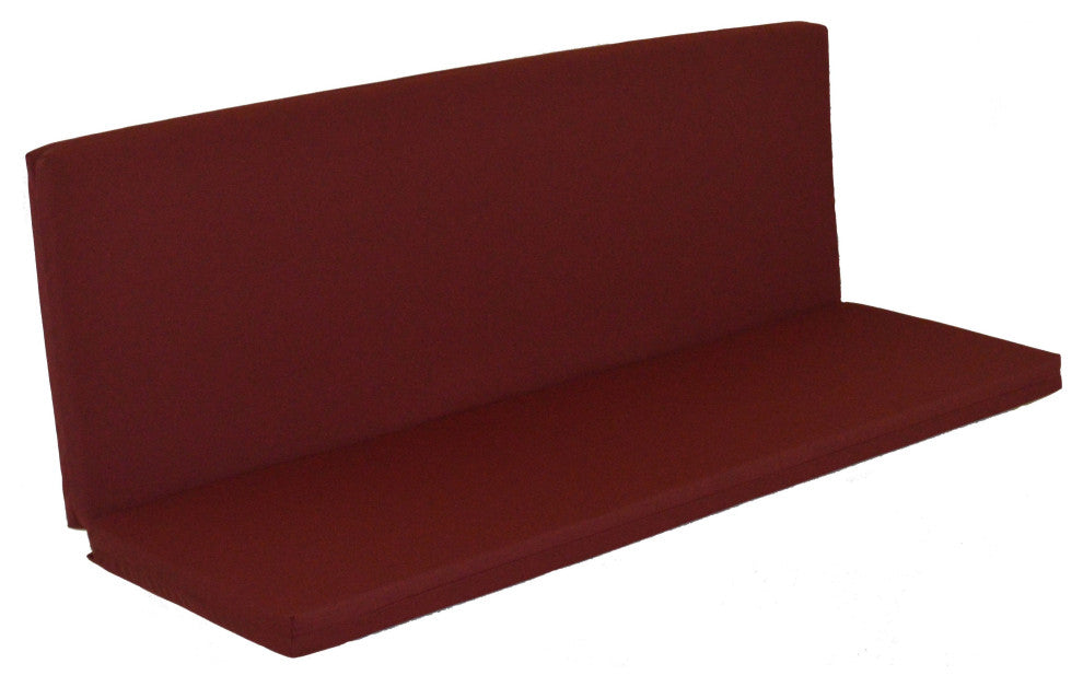 Full Bench Cushion, Burgundy, 5 Foot