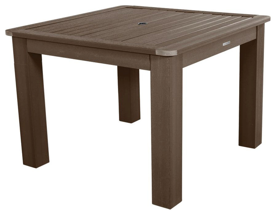 Square Dining Table, Weathered Acorn
