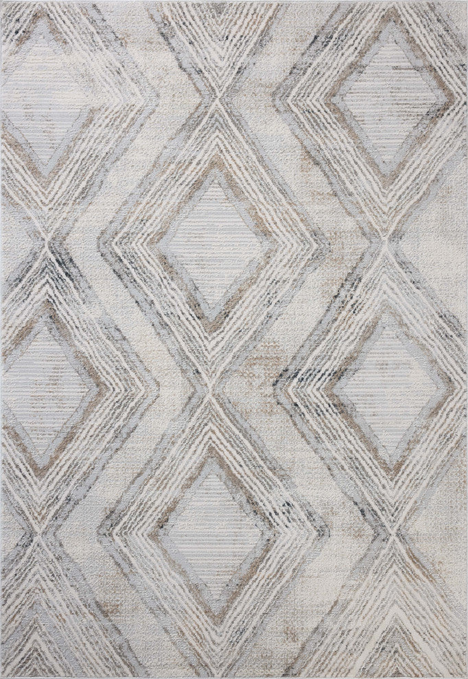 Loloi Hollis Mist / Natural 2'-7" x 4' Accent Rug