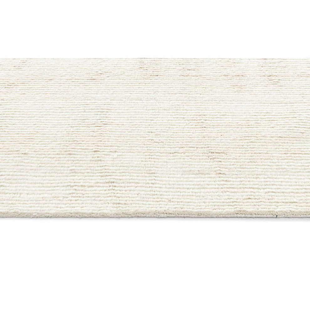 Bliss Solid Area Rug, Ivory, 2'6"x8'