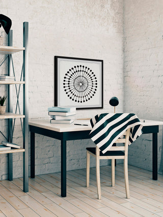 "Spherical Reference" Framed Painting Print, 12"x12"