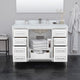 Marlena 48" Single Vanity, Quartz Top, 1-Hole, Black Trim