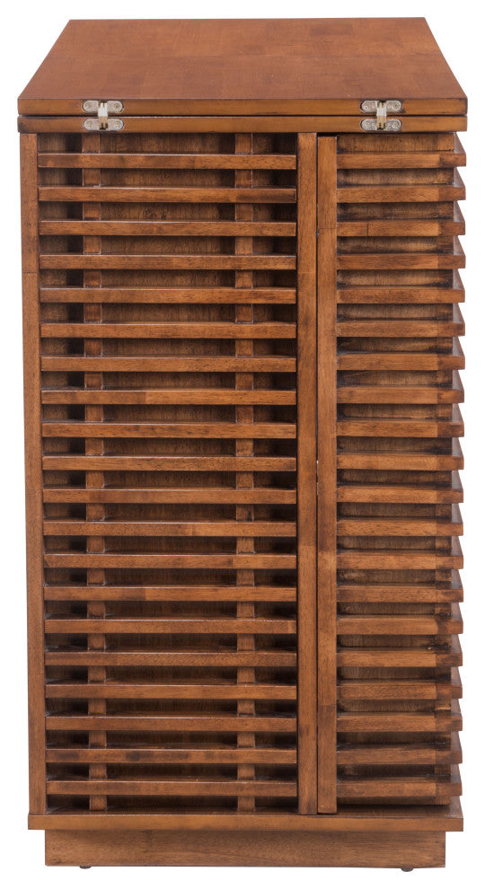 Linea Bar Cabinet Walnut