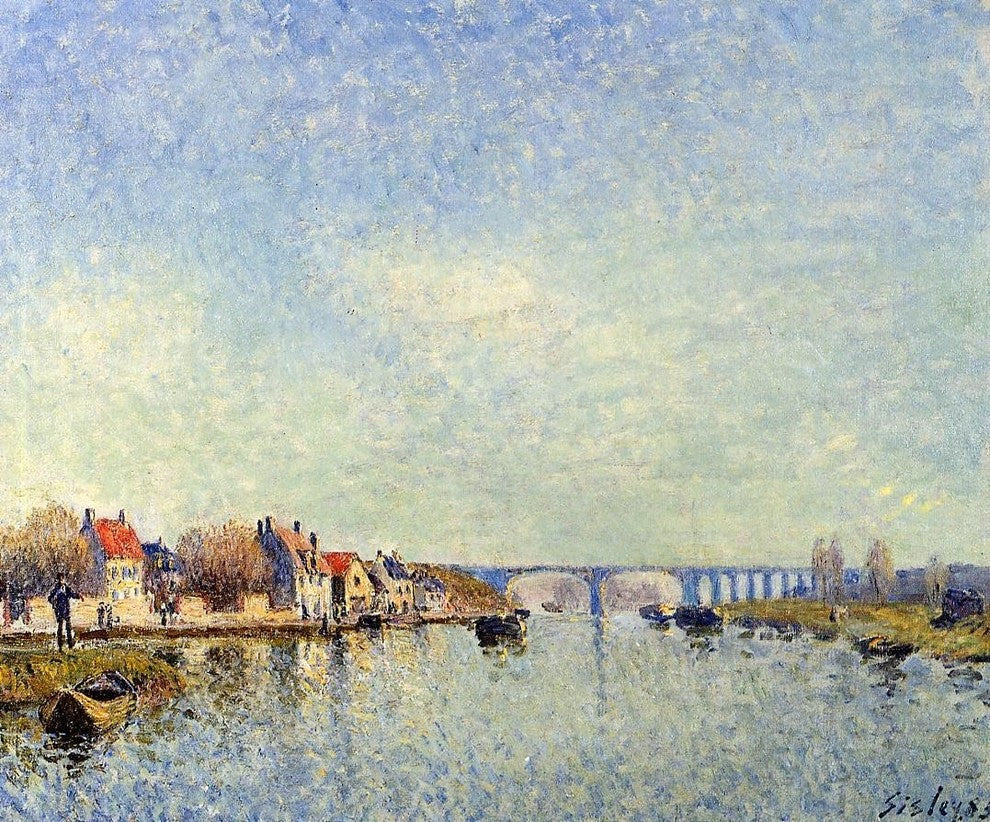 Alfred Sisley Banks of the Loing at Saint-Mammes Wall Decal