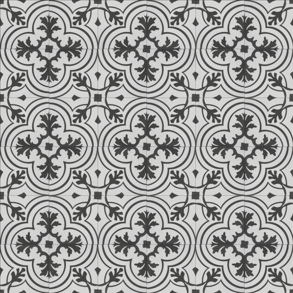 Twenties Mini Ceramic Floor and Wall Tile, White