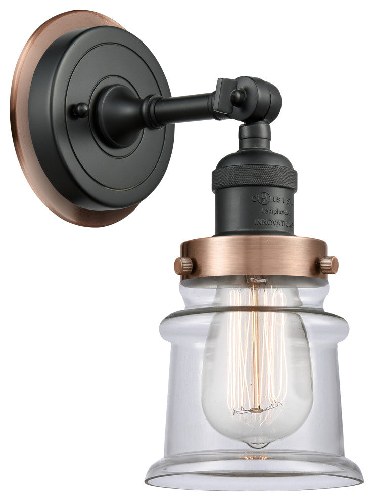 INNOVATIONS LIGHTING 203BK-BPAC-HRAC-G182S 1 Light Mixed Metals Sconce