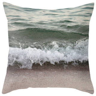 Wave on Beach Pillow Cover, 16x16