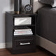 Odelia Modern and Contemporary Wenge Brown Finished 1-Drawer Nightstand