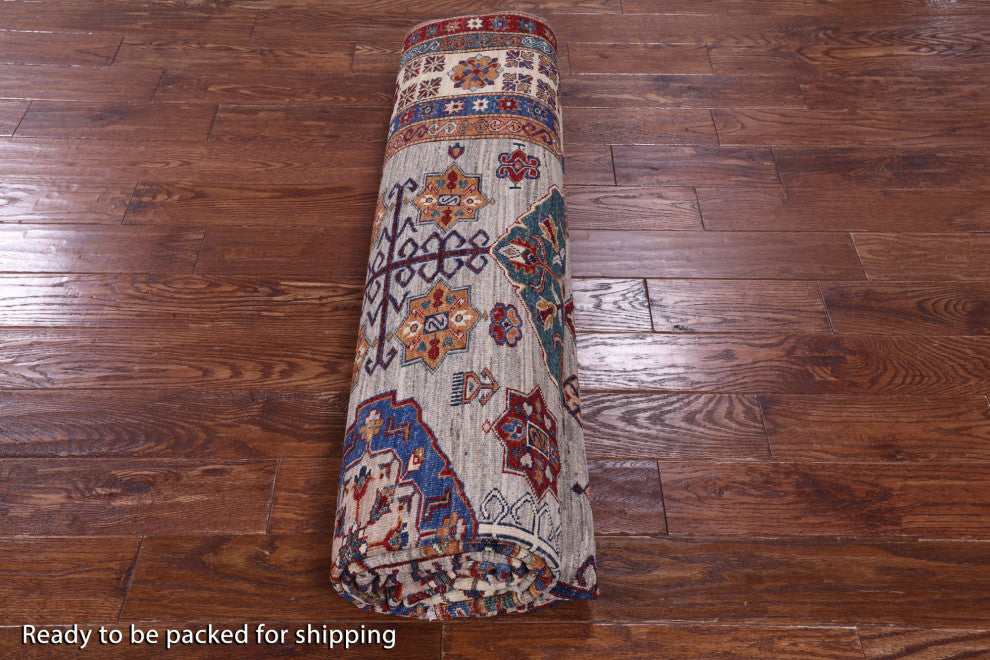 Handmade Super Kazak Wool Rug 8' 3" X 11' 3" - Q12417