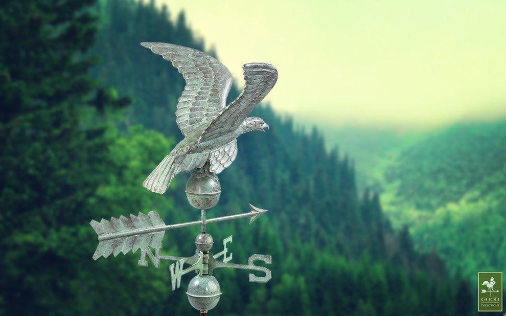 Smithsonian Eagle Weathervane, Blue Verde Copper