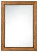Bristol 29" Rectangular Mirror, Saddle Brown