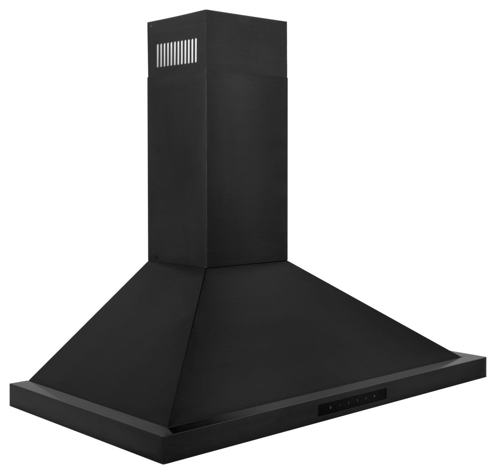 ZLINE 30 in. Wall Range Hood, Black Stainless Steel, BSKEN-30