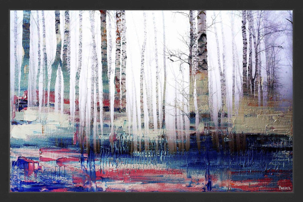 Parvez Taj "Shaded Colors" Framed Painting Print, 24"x16"