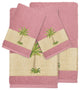 Colton 4-Piece Embellished Towel Set, Tea Rose