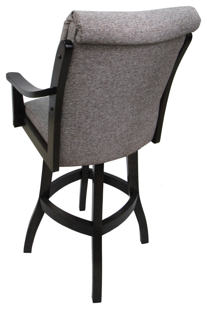 Swivel Counter 26" 30" Extra Tall 34" Wood Bar Stool - Casa Plus, Mojave Grey
