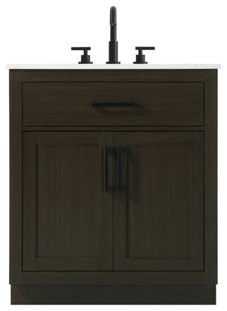 Home Living 30" Single Bathroom Vanity, Mocha Brown