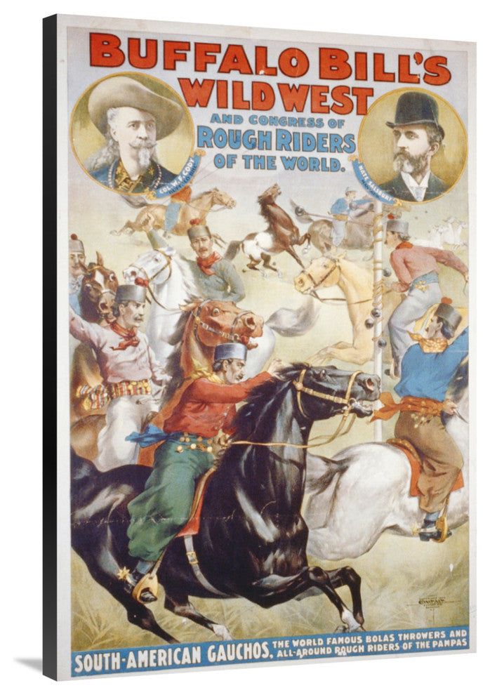 Buffalo Bill's Wild West, The World Famous Bolas Throwers, 1899, 27x40