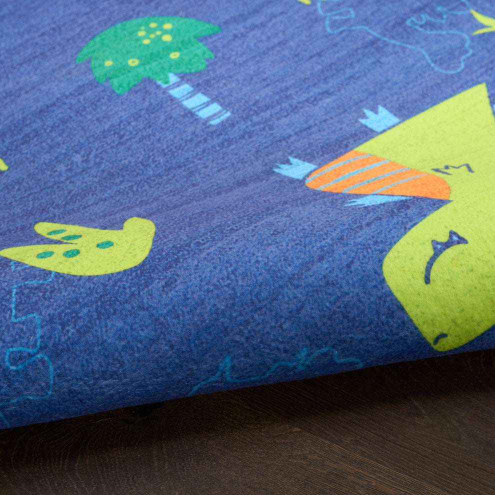 Nourison Imagination 5' x 7' Navy Multicolor Kids Indoor Rug