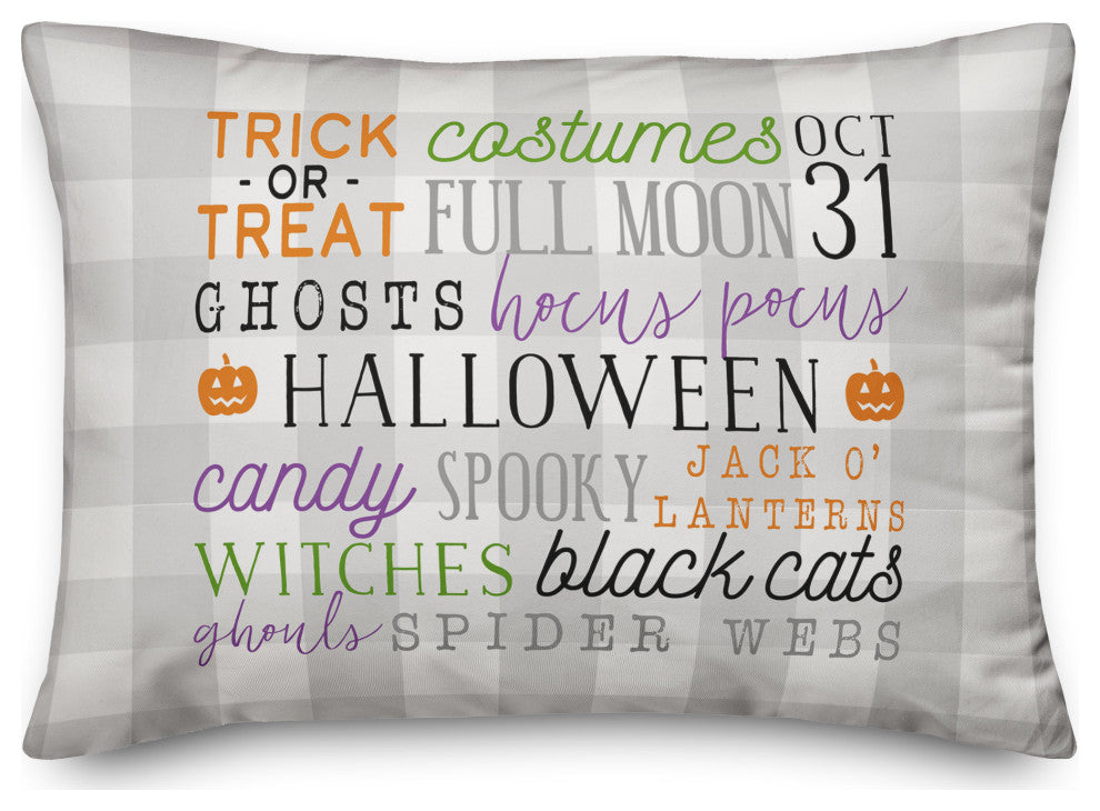 Halloween Words 20x14 Spun Poly Pillow