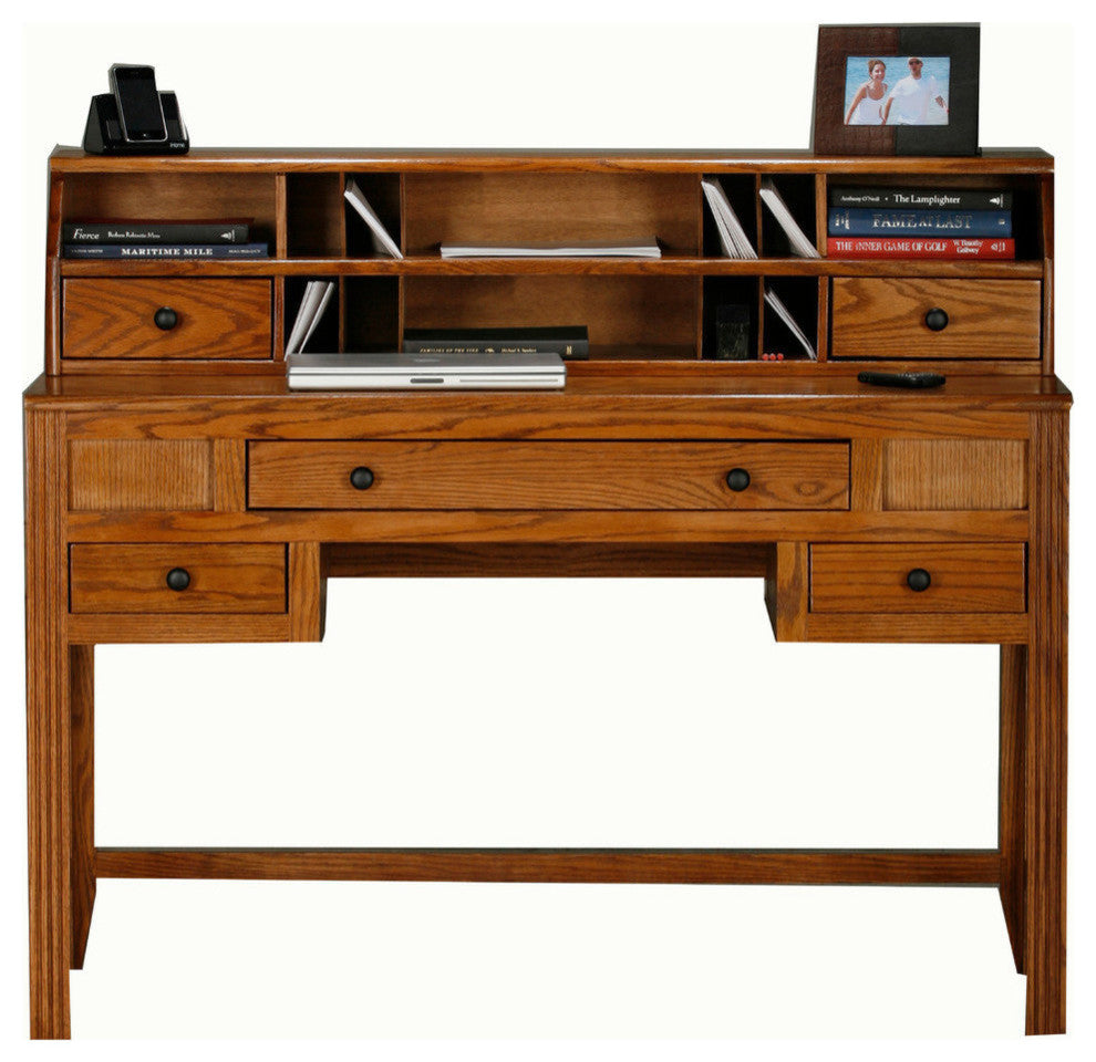 Eagle Furniture Oak Ridge Writing Desk, Unfinished