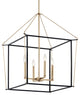 Eisley 4 Light Foyer Pendant, Champagne Bronze, 30"