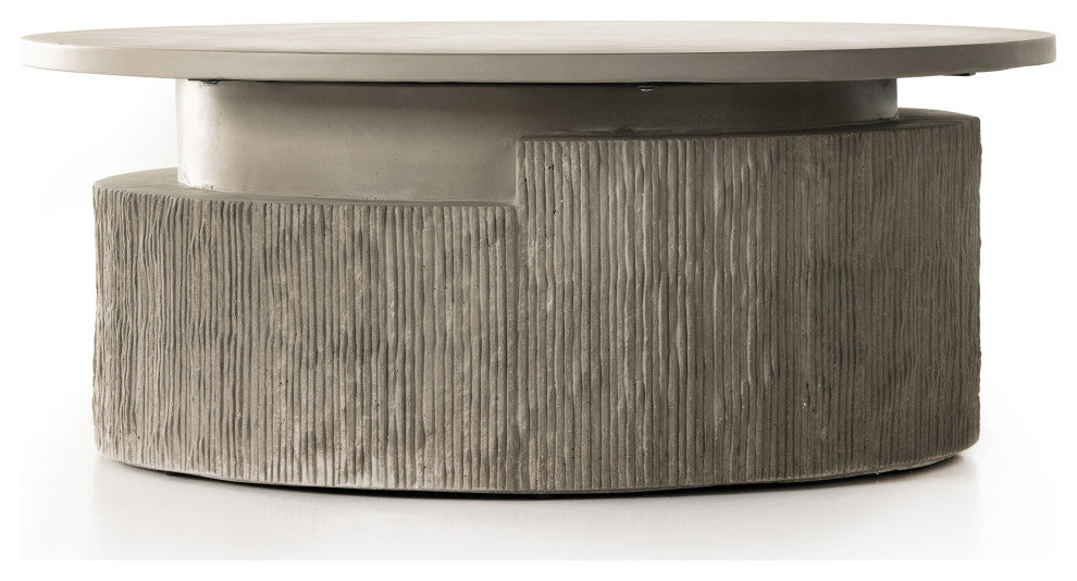 Huron Outdoor Coffee Table-Txtrd Flint