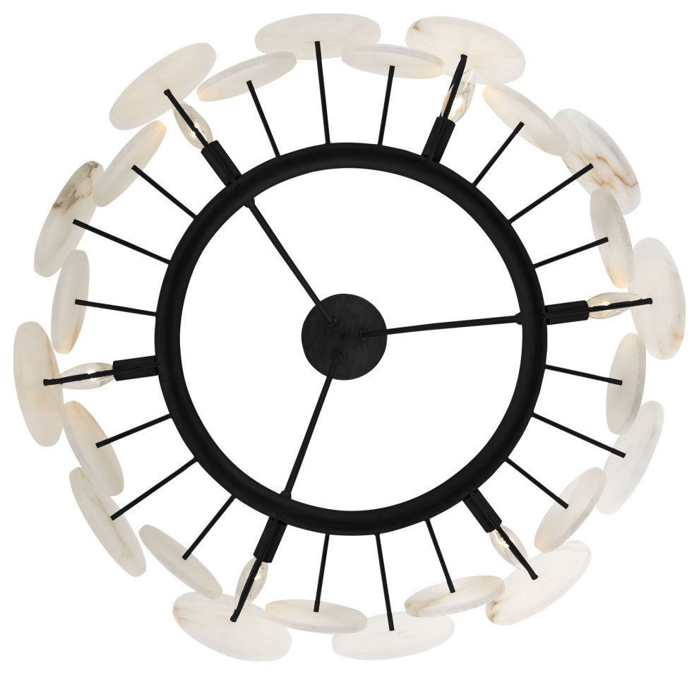 Cosmos 6-Lt Chandelier - Matte Black