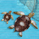 Sea Turtle Wall Decor With Brown Checkered Shell