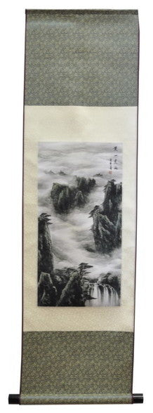 Silk Yellow Mountain Scroll