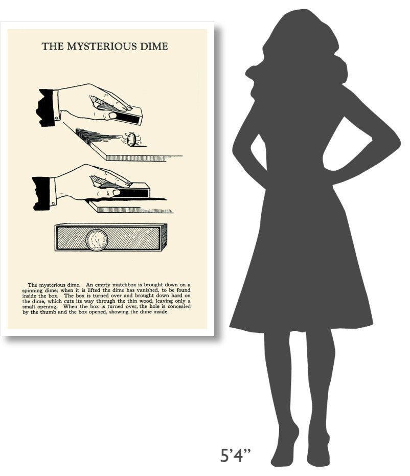 "The Mysterious Dime" Digital Paper Print by Retromagic, 31"x46"