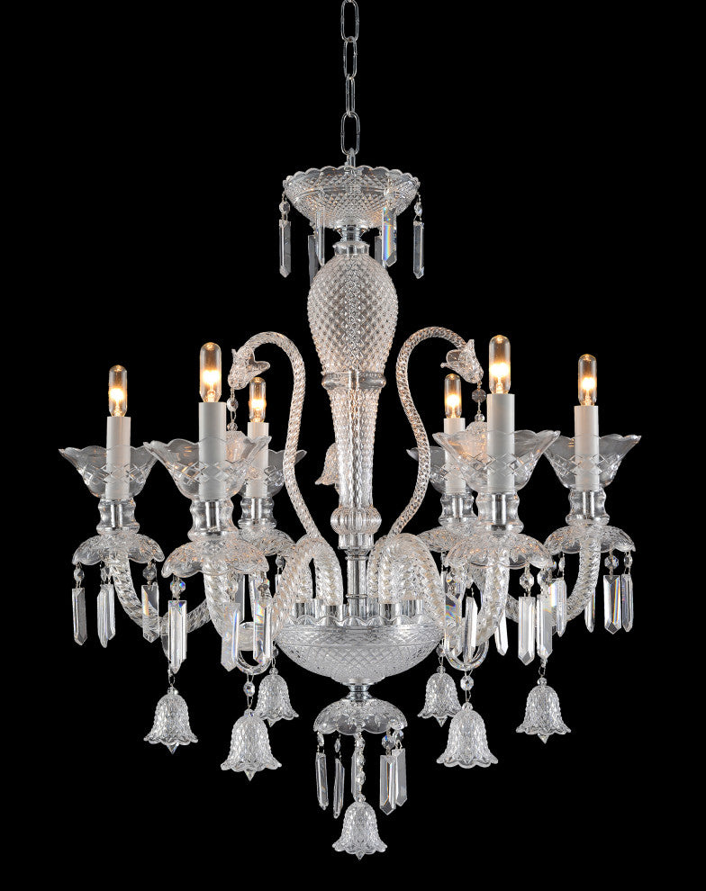 Artistry Lighting New Century Collection Crystal Chandelier, 6 Light