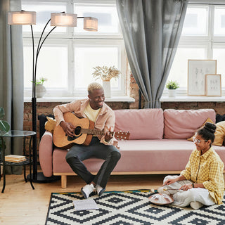 Amarillo 3 Light Arc Floor Lamp - Matte Black