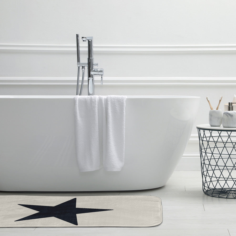 24" x 17" Big Star Bathmat, Shark Blue