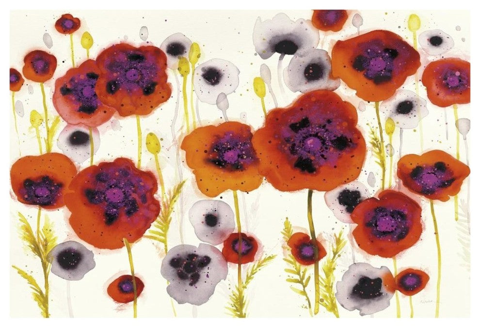 "Splash Garden I" Digital Paper Print by Shirley Novak, 32"x22"