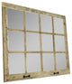Farmhouse Mirror 12 Window Pane Mirror, Barnwood