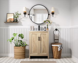 Home Living 24" Single Bathroom Vanity, Mango Wood
