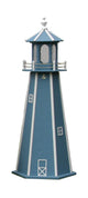 Standard Lighthouse, Wedgewood Blue & White, 5 Foot, Standard Lighting