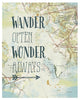 "Map Sentiments V" Digital Paper Print by Katie Pertiet, 18"x22"