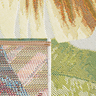 Safavieh Barbados Collection Indoor-Outdoor, BAR520 Rug, Gold/Green, 2'8"x10'5"