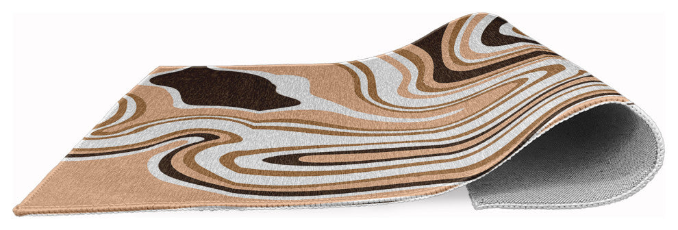 Agate Rug, Brown, 5' Round