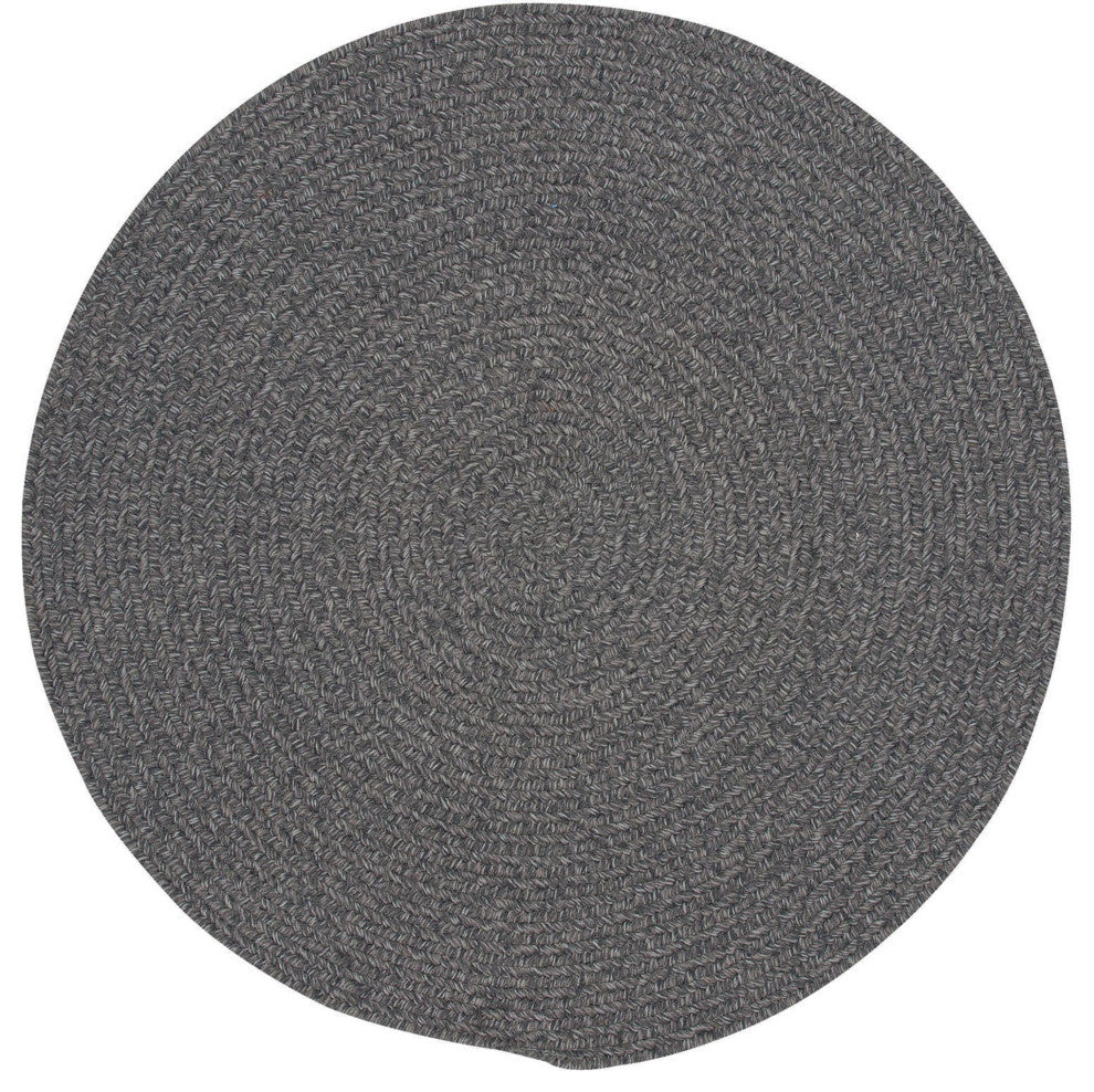 Capel Manteo Smoke 0050_350 Braided Rugs - 7' 6" Round