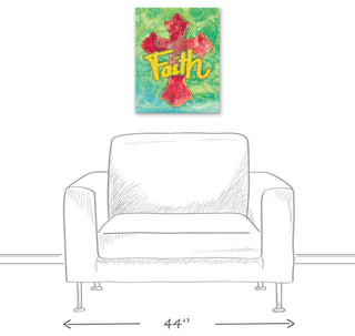 Cross Faith 16x20 Canvas Wall Art