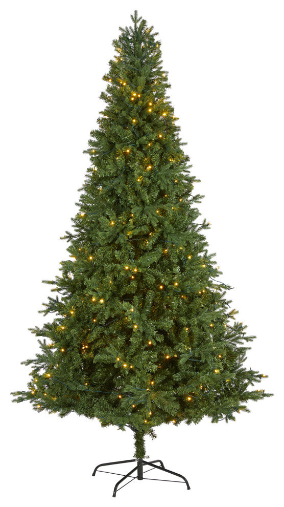 8' Vermont Fir Artificial Christmas Tree With 450 Clear LED Lights