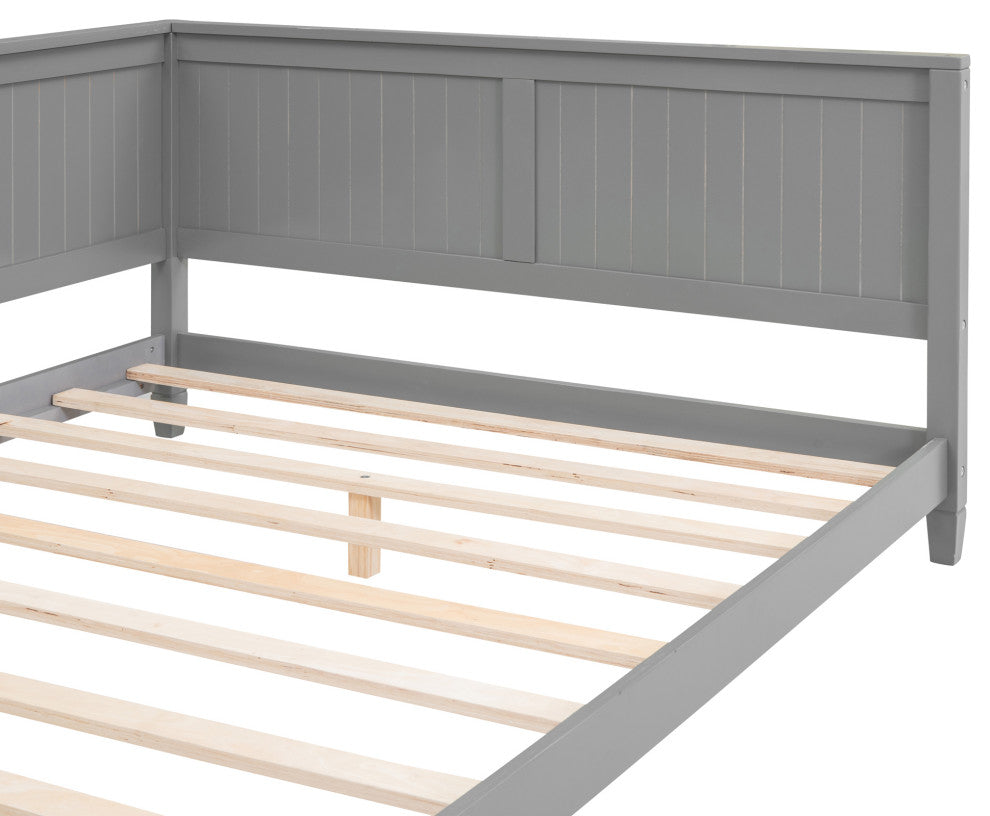 Gewnee Full Size Solid Wood Daybeds,Gray