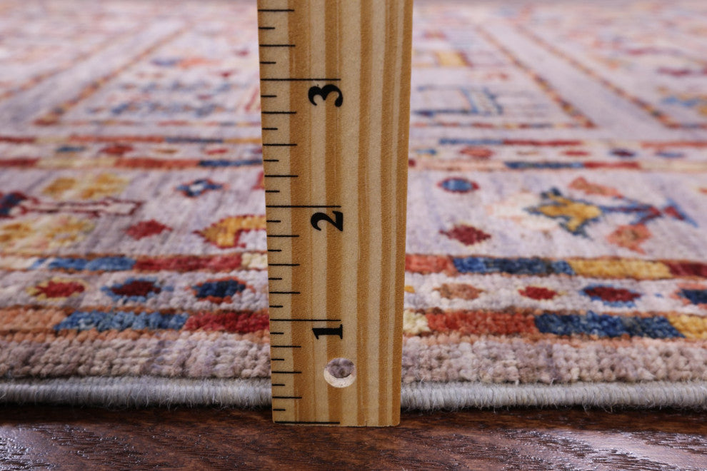 2' 8" X 3' 11" Handmade Tribal Persian Gabbeh Wool Rug Q8389