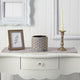7" Regal Stone Hobnail Planter With Gold Accents