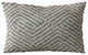 Plutus Blue Maze Chevron Luxury Throw Pillow, 26"x26"